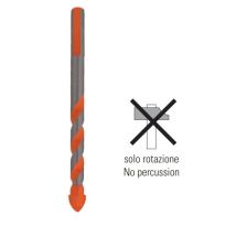 Punta per ceramica 16x128 mm – Punte a spirale con placchetta a lancia – 16mm, 128mm – Docciabox