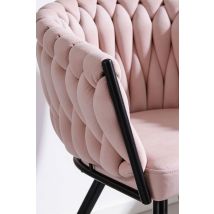 Silla Widny Black Terciopelo – Diseño Nórdico – Acero Negro – Soporta 120 kg – Ideal para Comedores