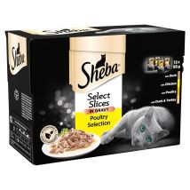 Sheba - Select Slices Poultry Collection In Gravy (12pk) 85g Pk4 - 719439