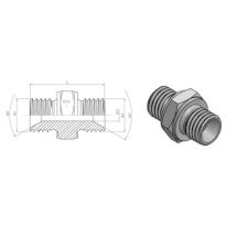 Lamas de PVC para suelos – Adaptad M-M BSP(60o) Inox 1/4" – 50731667