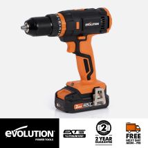 R13cmb-li Cordless Combi Drill Driver 18v Li-ion Ext (bare - No Battery & Charger) - Evolution
