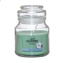Duftkerze Im Glas M. Deckel Fresh Cotton, Höhe 7,8 Cm, Ø 7 Cm Duftkerzen - Villa Verde