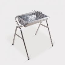 Barbecue Portatile Da Campeggio Pieghevole Bbq A Carbonella In Acciaio Oak