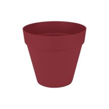 Pot De Fleur - Elho - Loft Urban Rond - Rouge - L 29 X B 28.5 X H 26 Cm - Extérieur - 100% Recyclé