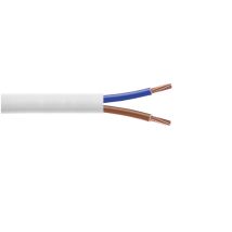 Câble H05vv-f 2x1.5mm² Blanc, Couronne De 50m
