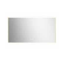 Espejo Pared Square Sistema Antivaho E Iluminación Led, 130cm(ancho) 80cm(altura) 3cm(fondo)
