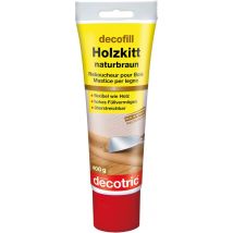 Decotric – 400 g Stucco per Legno Marrone – Alta Capacità di Riempimento – Applicabile Internamente ed Esternamente