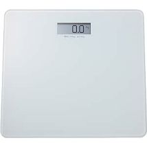 Pèse-personne Avec Affichage Lcd Capacité Max. 150kg Base En Verre Blanc