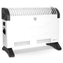 Emerio Ch-128215 Convector Eléctrico Aire Caliente 3 Niveles Potencia Termostato Regulable Silencioso Portátil 2000w Blanco
