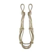 Secodir – Embrasse à Rideau Cordage – 32 cm – Style Marin/Bohème – 100% Fibres Naturelles