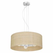 Hängelampe Kronleuchter Milagro Marshall Mlp7490 Weiß / Rattan