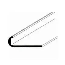 Algo - Profilo Unghietta Alluminio Argento Barre Mt. 2 Mm.25 Cf.10pz