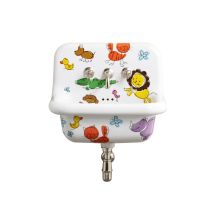 Lavabo In Ceramica Retrò - 60 Cm - True Colors - Kids - Bianco
