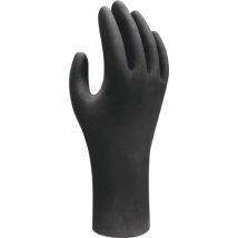 Guante desechable de nitrilo biodegradable 6112F negro – 100 unidades – Apto para manipulación alimentaria – Tecnología EBT