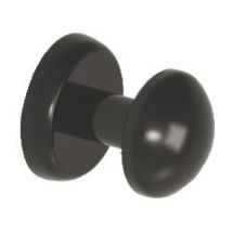 Patère Magnétique Ronde, Noire Pour Sèche-serviettes