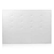 Cabecero Delion Blanco 140 cm – Madera tapizada en símil piel – Estilo moderno, clásico y nórdico – Fácil de limpiar