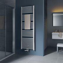 Kermi Badheizkörper Basic-50, Gerade, Mittel- / Seitenanschluss, 1770x899 Mm (hxl), Weiß, E001m1800902xxk