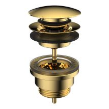 Laufen - Sistema Di Scarico - Scarico Lavabo, Click-clack, Oro Lucido H3709890011041