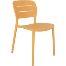 Chaise De Jardin Amicasa Sénape Empilable 52 5 X 44 Cm