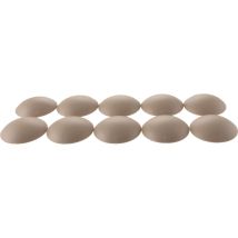 Vasalat Wandtürstopper Set - Türpuffer 60mm, Höhe 15mm - Türstopper Selbstklebend Ideal Zum Schutz Von Wand & Tür, Beige - 10 Stück