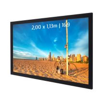 Ecran De Projection Sur Cadre 2,00 X 1,13m - Format 16:9