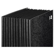 Pagna - Pultordner Classic Din A4 1-12 Jan.-dez. Hartpappe 80 % Recycelt Schwarz 12 Fächer