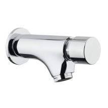 Idral - Wandmontierter Zeitgesteuerter Waschtischmischer Mit Druckknopf Modern 08200 Chrom