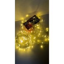 Luci Led Per Albero Di Natale Decorazione Con 8 Giochi Luce Da 10/20/30/50 Metri Colori Misti Certificate Ip65 Prolungabile - Colore Led: Bianco Caldo