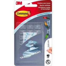 Ganchos Adhesivos Transparentes Command Pack De 4