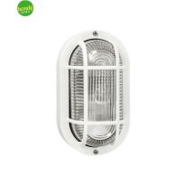 Applique da esterno ovale – 8056684775910 – Struttura in PVC bianco, E27, IP44, max 100W – Greenlight