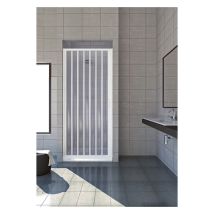 Kura Duschabtrennung 100 cm – 185 cm – PVC – selbstverlöschend – weiß