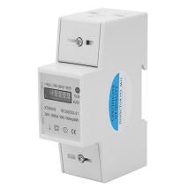 Contatore Elettronico Di Energia Elettrica 220v Monofase 2 Fili 2p Su Guida Din (20(80)a)
