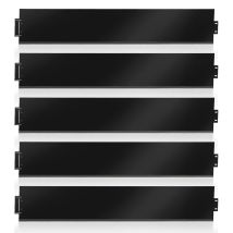Randaco Bordatura Per Prato, Bordura Per Vialetti, Bordura Per Giardino, Recinzione, Bordo Per Falciatura, Nero, 100x15 Cm, 30 M
