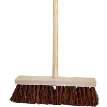 Scopa Piassava 40Cm Con Manico – 1400 x 28 mm – Fibra vegetale robusta – Bruck