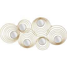 Wanddekoration Mauro Ferretti Metall Gold 90x45 Cm