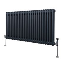 Monster-shop - Traditional 2 Column Radiator - 600 X 1192mm - Anthracite Grey