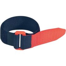 Fastech - F101-25-195-5 Klettband Mit Gurt Haft- Und Flauschteil (l X B) 195 Mm X 25 Mm Schwarz, Rot