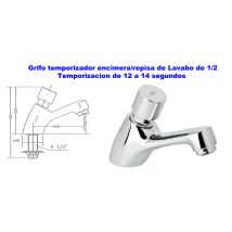 Genebre - Rubinetto Temporizzato Per Lavabo Da Mensola 1/2 1160 04