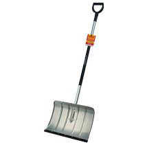 Pala Neve Alu – 2408970608 – Rimozione neve in alluminio con manico D – Bordo sussurro, rivestimento antiscivolo – Ergoline