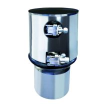 Ferrari Srl – Manguito pasamuros de acero inoxidable AISI 316L – Conexión de chimenea – Incluye junta de silicona