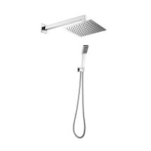 Ensemble D'Accessoires Pour Mitigeur De Douche À Encastrer 2 Sorties Modèle Carré Damast 18194 Chromé