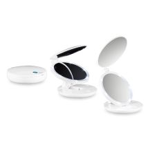 Specchio Da Viaggio Macom 218 Mini A Batteria Con Luce Led [218]