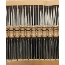 Verstärker Cfr100j10k - 10 X 10k Durchgangslochwiderstände? 1 W ±5 % Axial 500 V – Cfr-serie - Beige