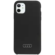 Funda De Silicona Audi Para Iphone 11 / Xr 6.1 Negra/funda Rígida Negra Au-lsrip11-q3/d1-bk