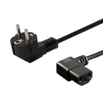 Netzanschlussleitung Savio Schuko (m) Gewinkelt - Iec C13 1,2 M Cl-115