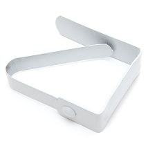 Fermatovaglie laccato bianco 40x50 mm – Acciaio – 50 pezzi – DIESSE