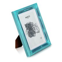 Casa Chic - Cadre Photo - Blumfeldt Lancaster - Rectangulaire 17 X 12 Cm - Bois - Turquoise