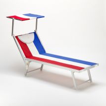 Lettino Prendisole Da Mare E Spiaggia Professionale In Alluminio Santorini Europe - Francia
