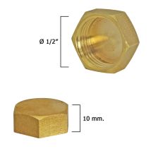 1/2" Blindstopfen aus Messing – 325026