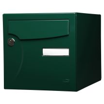 Renz Standard 2-türiger Außenbriefkasten, Stahl Grün Glänzend Renz